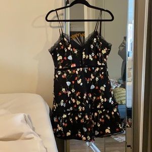 Black Mini Dress with Multicolored Flowers | Jack by BB Dakota